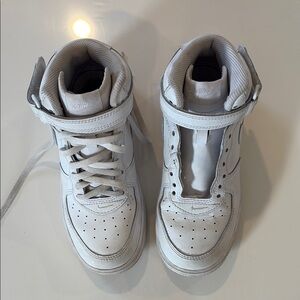 Nike Kids White High-Top Sneakers